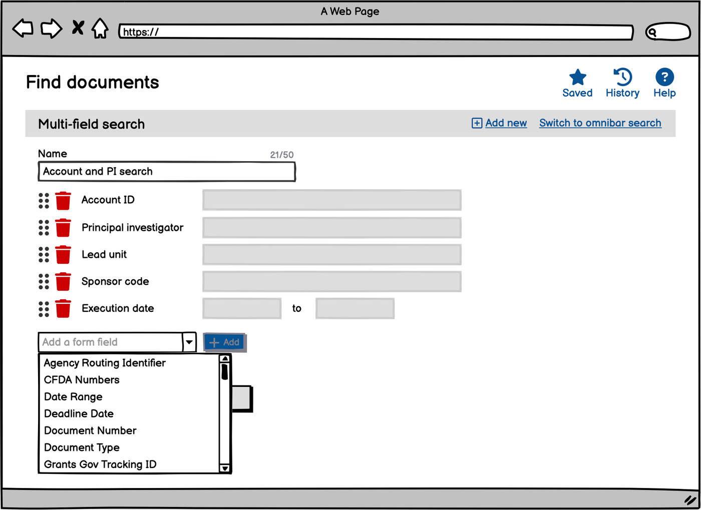 Sketch, find documents custom form builder