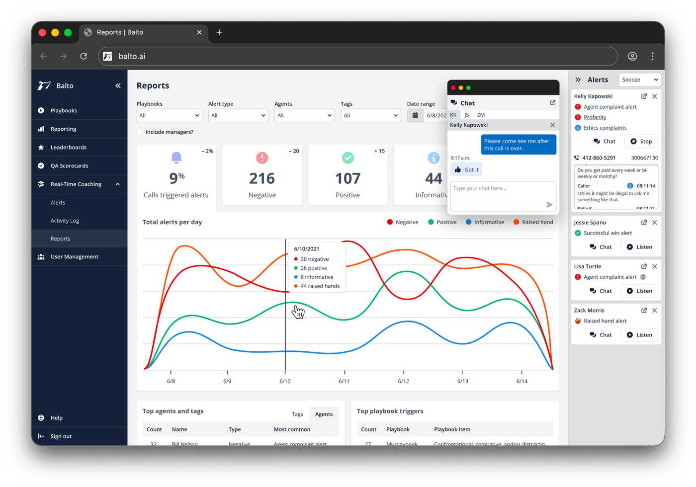 Product shot, agent chat