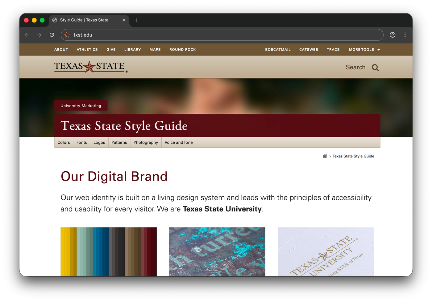 Texas State style guide